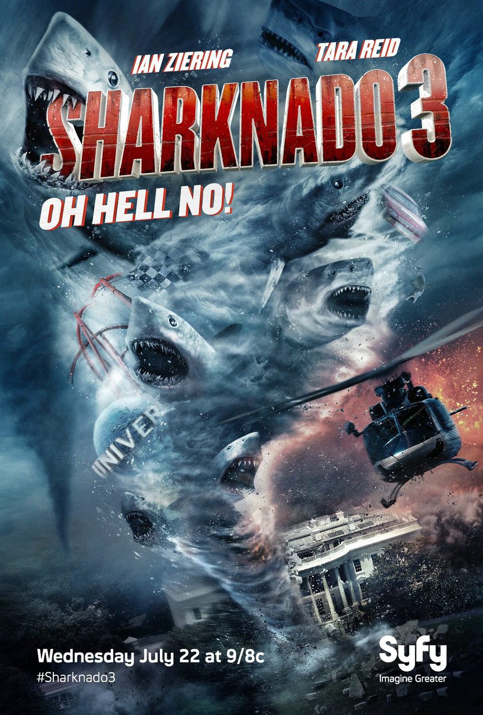 Cartel de Sharknado 3: Oh Hell No! - Estados Unidos