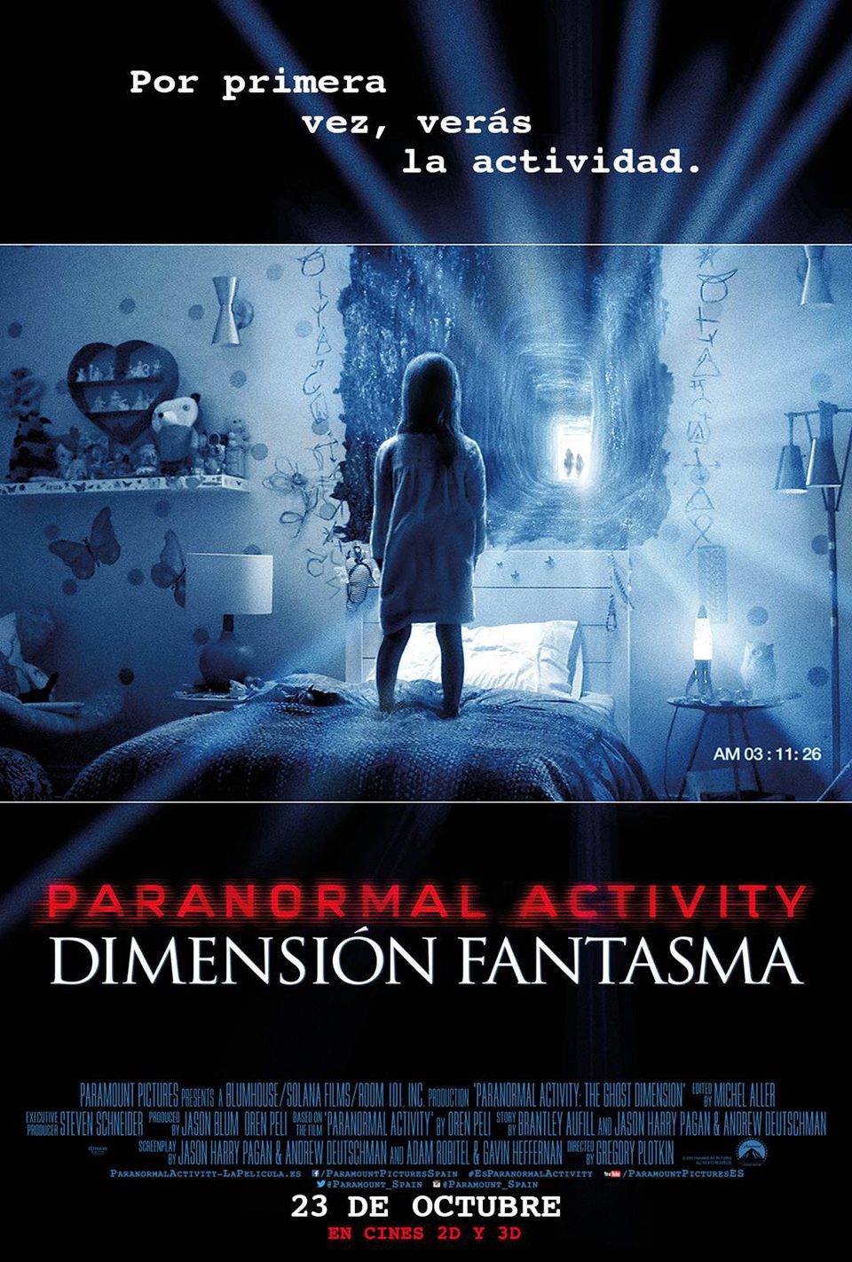 Cartel de Paranormal Activity: Dimensión fantasma - Paranormal Activity: Dimensión fantasma