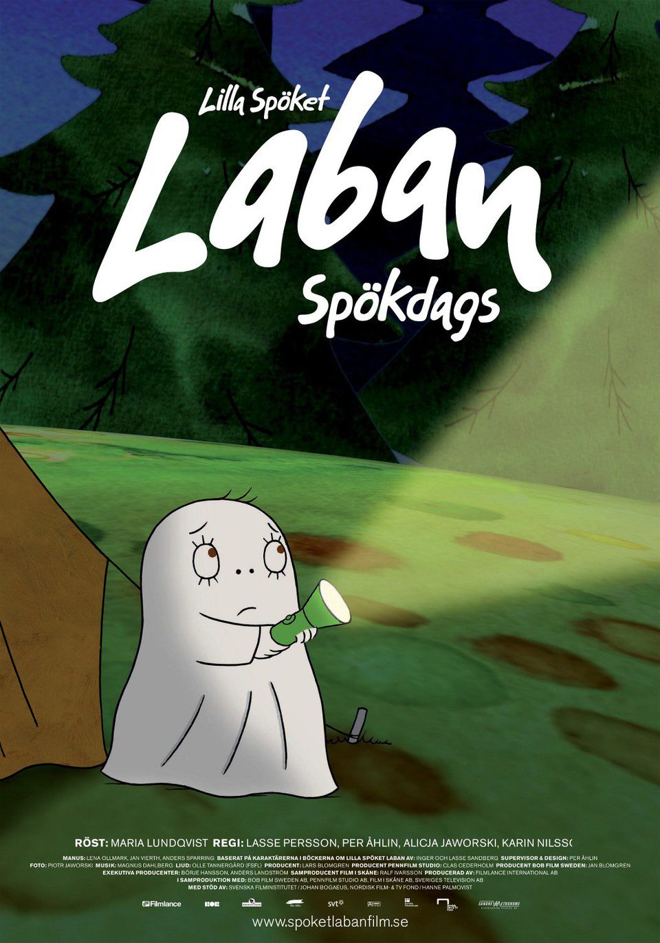 Cartel de Laban, el pequeño fantasma ¡que miedo! - Suecia