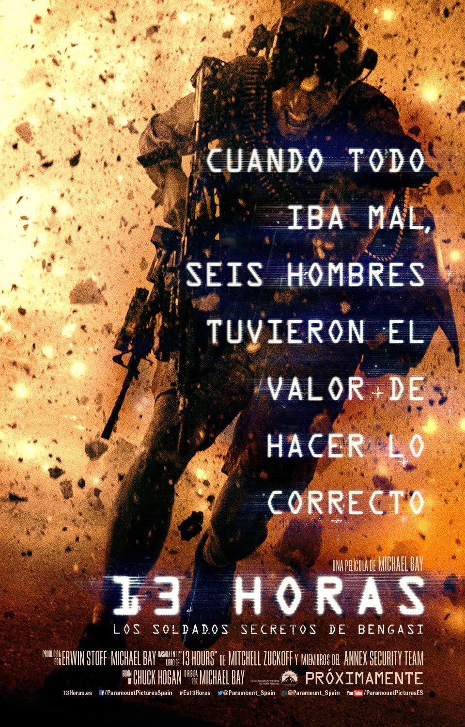 Cartel de 13 Horas: Los soldados secretos de Bengasi - Teaser español