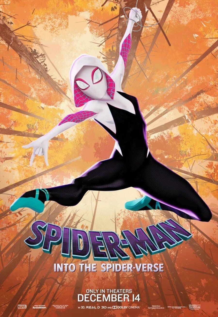 Cartel Póster Spider-Gwen de 'Spider-Man: Un nuevo universo'