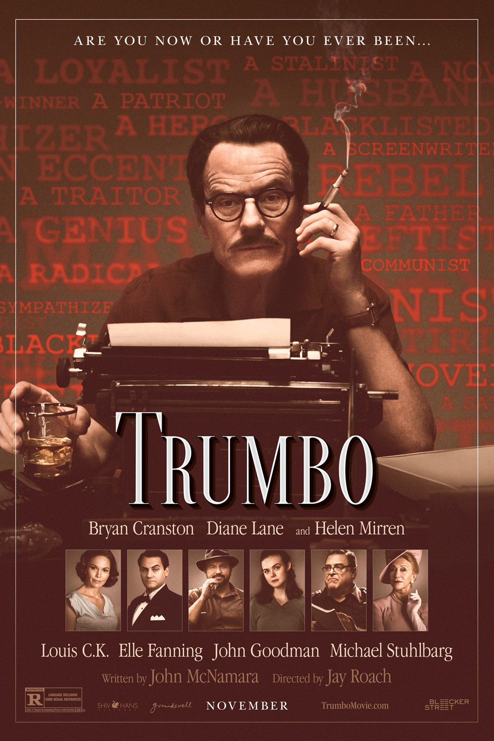 Cartel de Trumbo. La lista negra de Hollywood - Trumbo