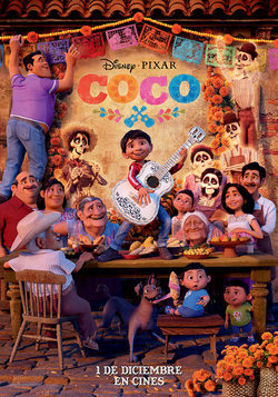 póster de la película de animación de fantasía Coco