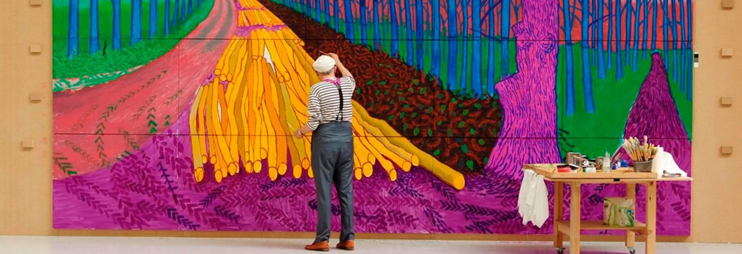 David Hockney en la Royal Academy of Arts