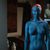 Jennifer Lawrence con el pecho desnudo cubierto por la piel de Mística