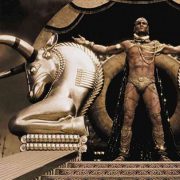 Rodrigo Santoro sin camiseta como Xerxes en '300' de Zack Snyder