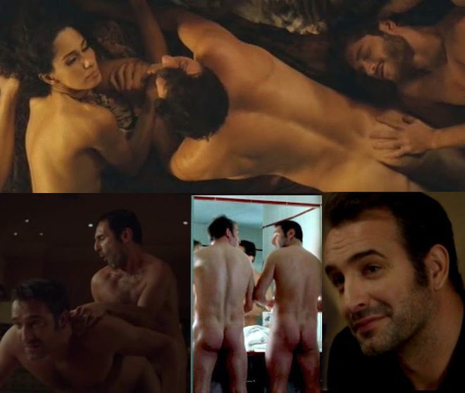 Jean Dujardin desnudo teniendo sexo gay con Gilles Lellouche en 'Los infieles'