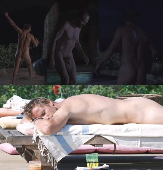 Ralph Fiennes totalmente desnudo enseña el pene y el culo en 'Cegados por el sol'
