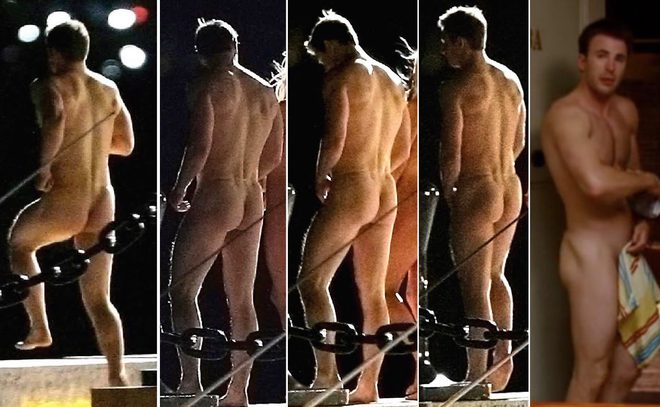 Chris Evans desnudo integral enseña el culo en 'Dime con cuántos'
