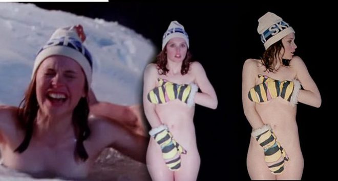Felicity Jones totalmente desnuda en 'Chalet Girl'