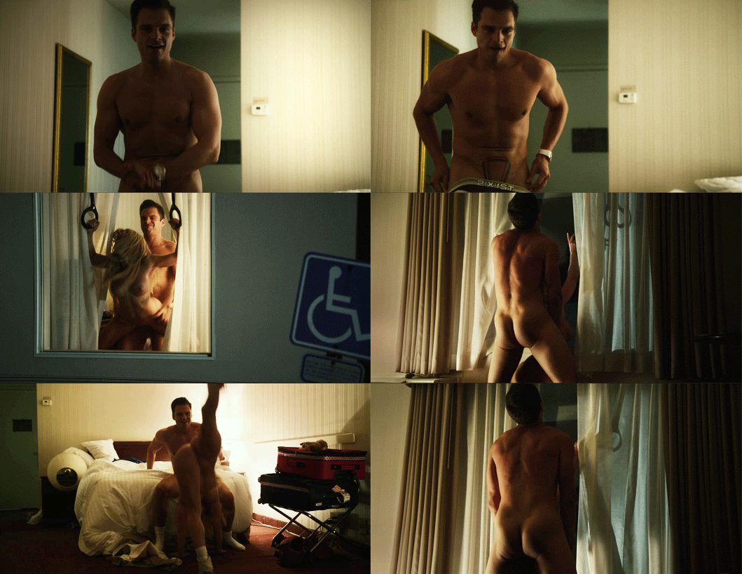 Sebastian Stan totalmente desnudo enseña el culo y practica sexo en 'The Bronze'