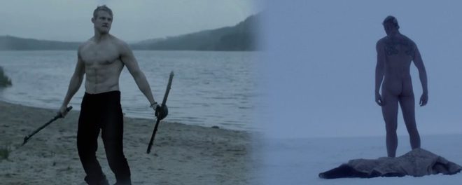 Alexander Ludwig completamente desnudo en 'Vikingos' muestra el culo