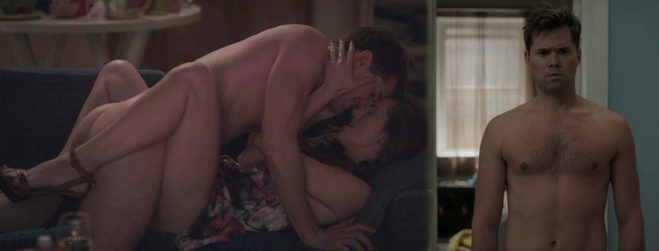 Andrew Rannells completamente desnudo en 'Girls' enseña el culo mientras tiene sexo