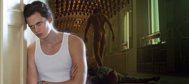 Bill Skarsgård totalmente desnudo enseña el culo en 'Hemlock Grove'