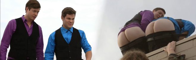 Adam Devine y Anders Holm desnudos enseñan el culo en 'Workaholics'