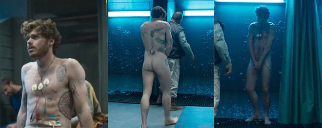 Richard Madden completamente desnudo enseña el culo en 'Oasis'