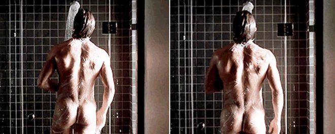 Christian Bale completamente desnudo enseña el culo