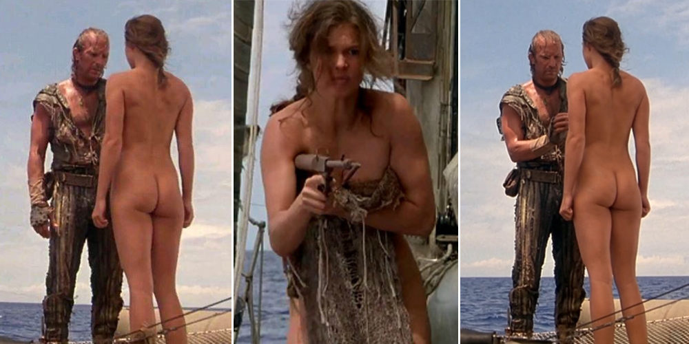 Jeanne Tripplehorn completamente desnuda enseña el culo en 'Waterworld'