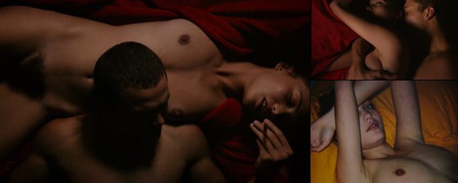 Aomi Muyock completamente desnuda en 'Love'