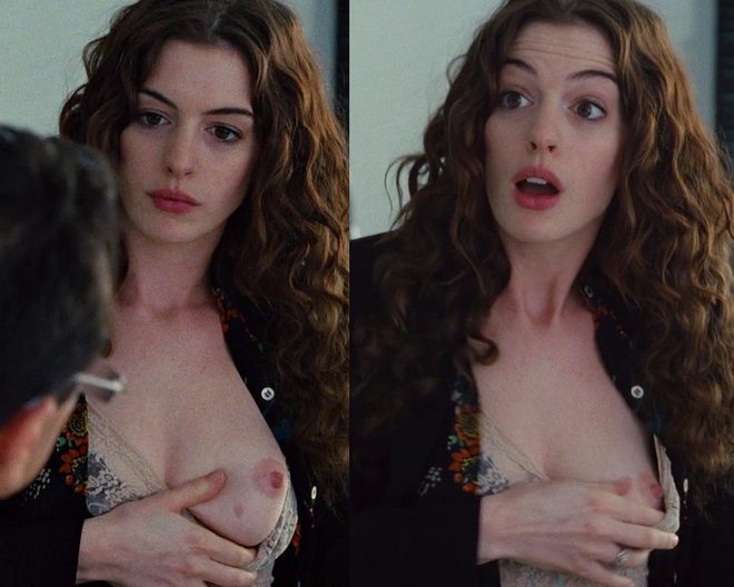 Anne Hathaway enseña el pecho en 'Amor y otras drogas'