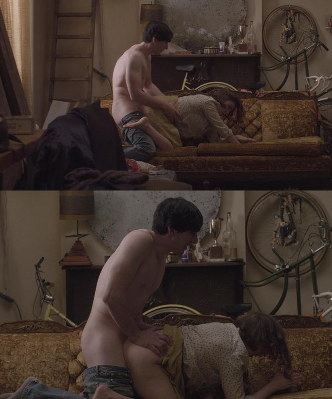 Adam Driver y Lena Dunham practicando sexo en 'Girls'