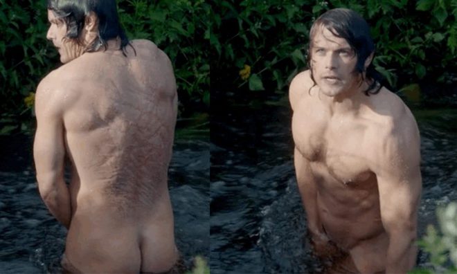 Sam Heughan desnudo en 'Outlander'