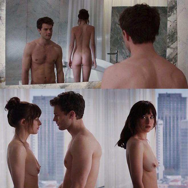 Dakota Johnson desnuda en 'Cincuenta Sombras de Grey'
