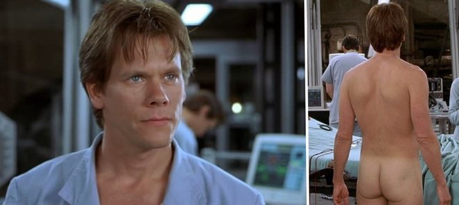 Kevin Bacon enseña el culo en 'El hombre sin sombra'