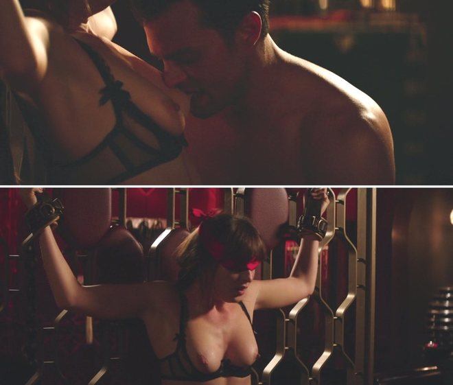 Dakota Johnson muestra sus pechos en 'Cincuenta sombras liberadas'