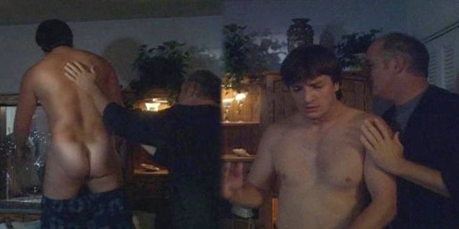 Nathan Fillion enseña su culo en 'Outing Riley'