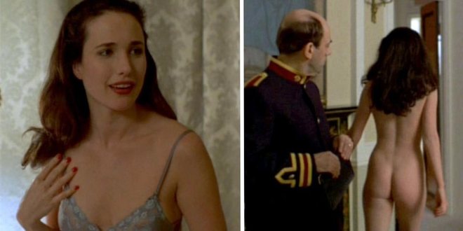 Andie Macdowell muestra su trasero en 'Objeto de seducción'