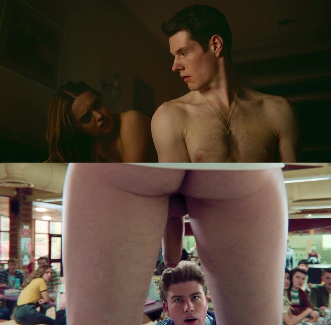 Connor Swindells desnudo enseña el pene en 'Sex Education'