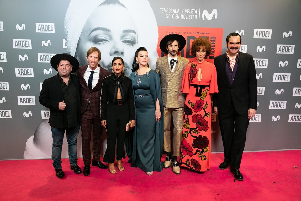 Equipo de 'Arde Madrid' en la premiere