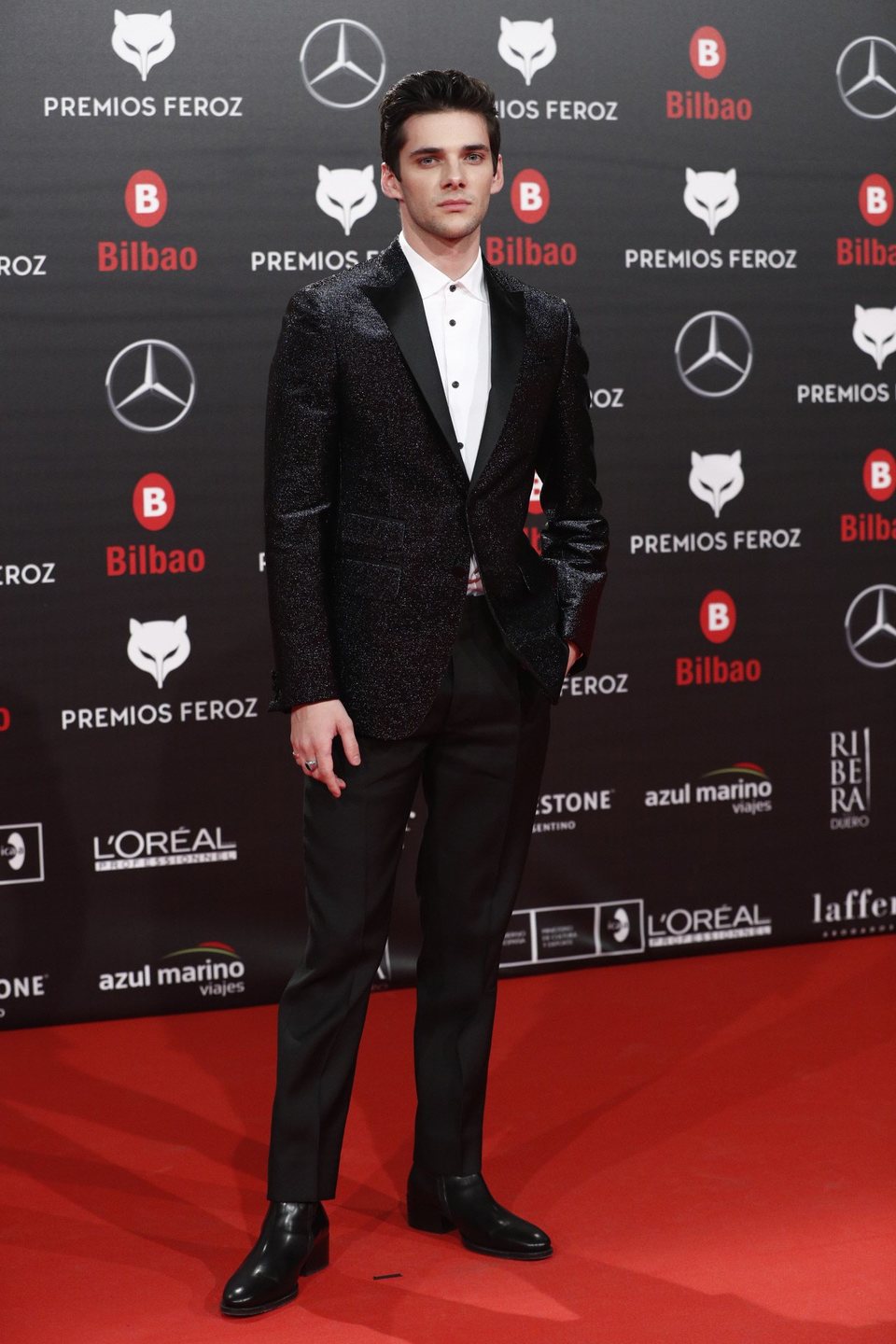 Álvaro Rico en la alfombra roja de los Premios Feroz 2019
