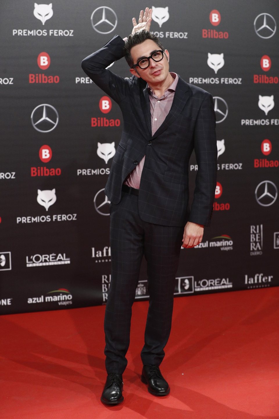 Berto Romero en la alfombra roja de los Premios Feroz 2019