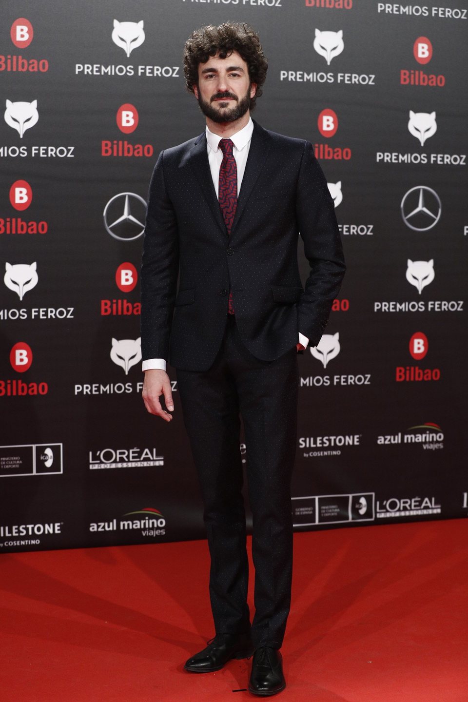 Miki Esparbé en la alfombra roja de los Premios Feroz 2019