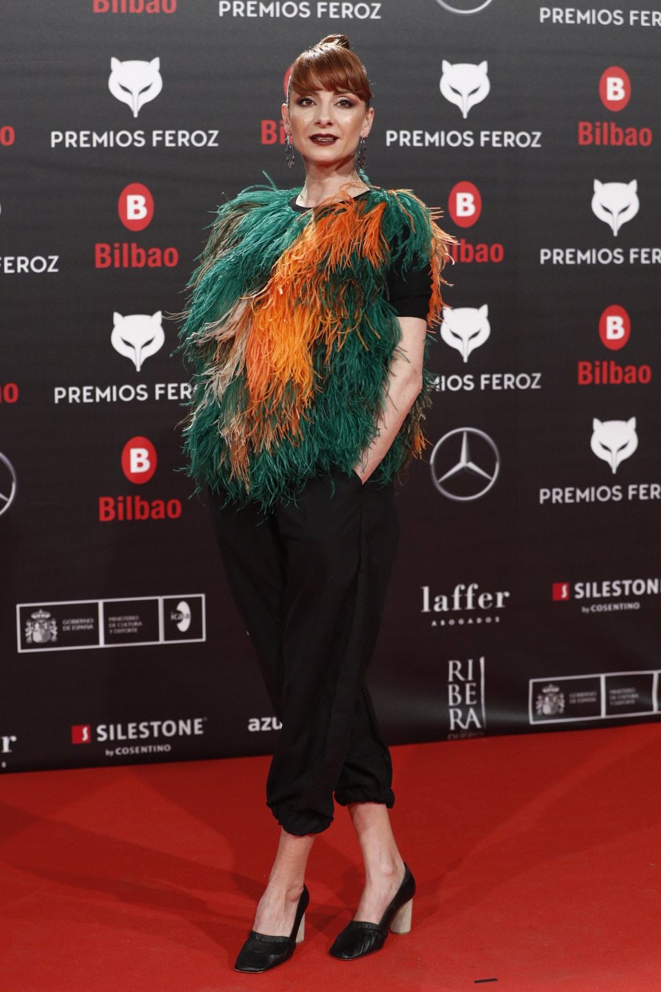 Najwa Nimri en la alfombra roja de los Premios Feroz 2019