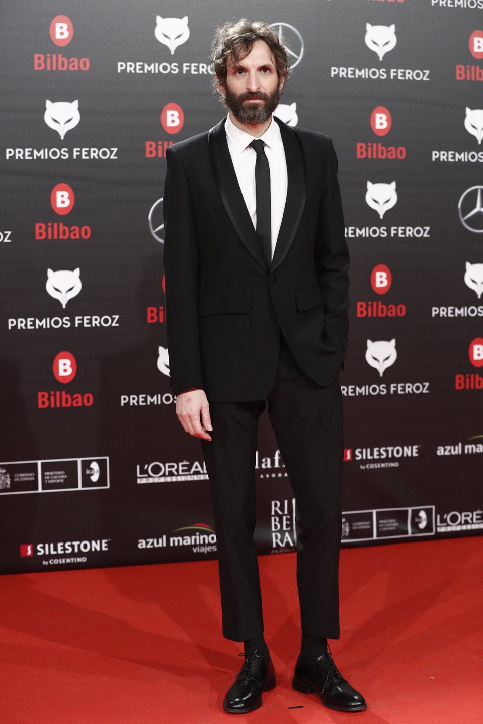 Julián Villagrán en la alfombra roja de los Premios Feroz 2019