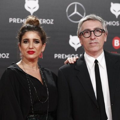Lucía Jiménez y David Trueba en la alfombra roja de los Premios Feroz 2019