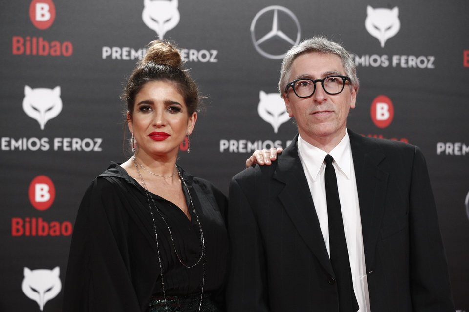 Lucía Jiménez y David Trueba en la alfombra roja de los Premios Feroz 2019