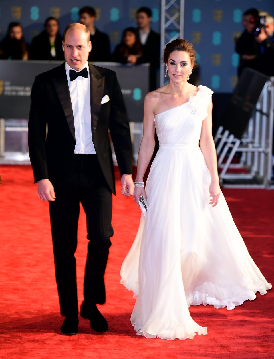 Los duques de Cambridge en la alfombra roja de los BAFTA 2019