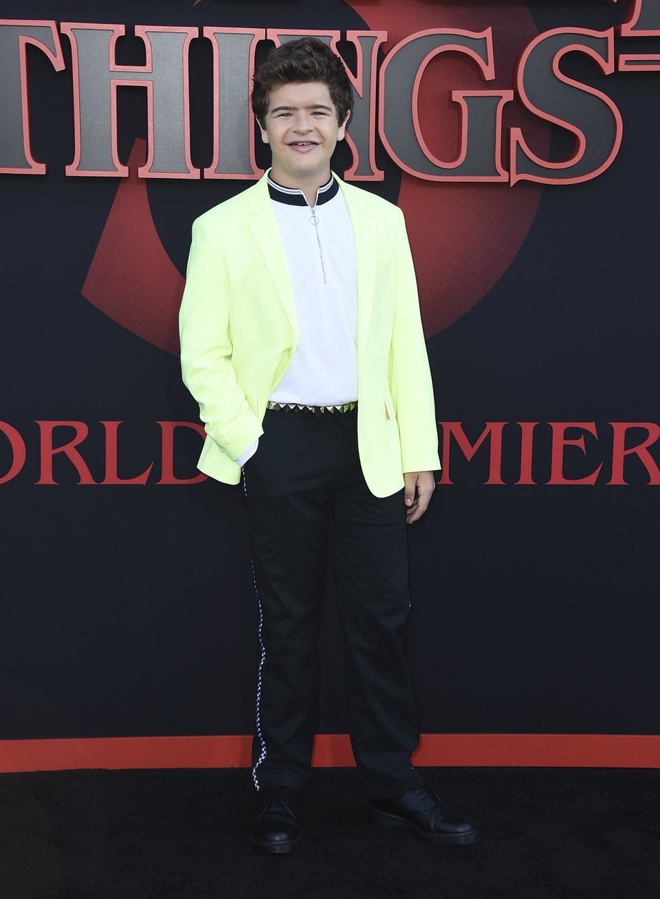 Gaten Matarazzo en la premiere de la tercera temporada de 'Stranger Things'