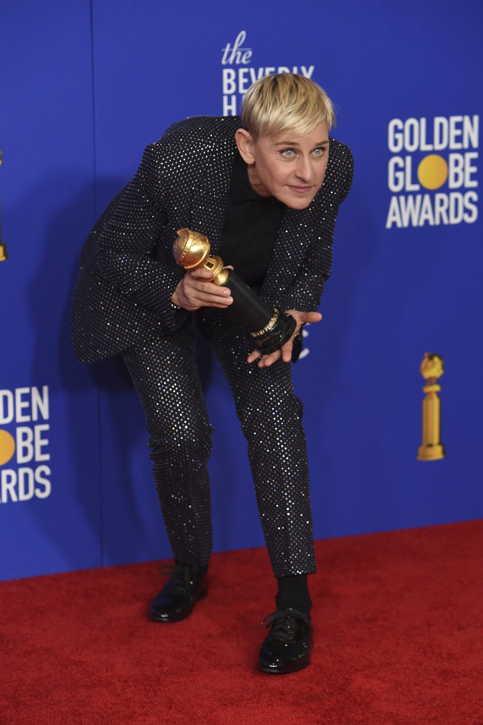 Ellen DeGeneres gana el premio Carol Burnett en los Globos de Oro 2020