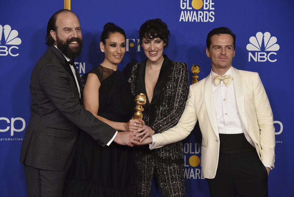 El reparto de 'Fleabag' con el Globo de Oro 2020 a Mejor serie de comedia