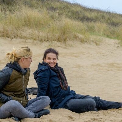 En un muelle de Normandía