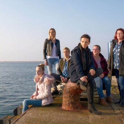 En un muelle de Normandía