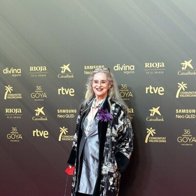 Vicky Peña en la alfombra roja de la 36 edición de los Premios Goya