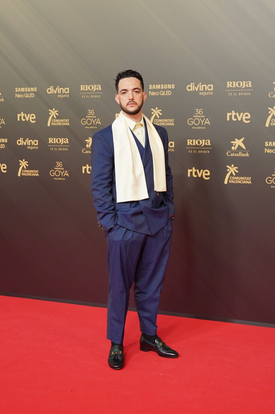 C. Tangana en la alfombra roja de los Goya 2022