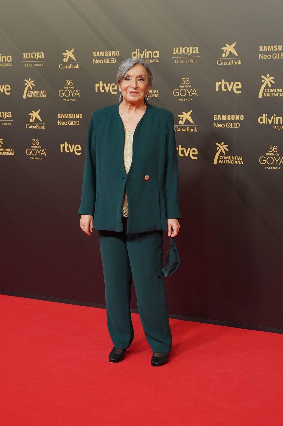 Petra Martínez en la alfombra roja de los Goya 2022