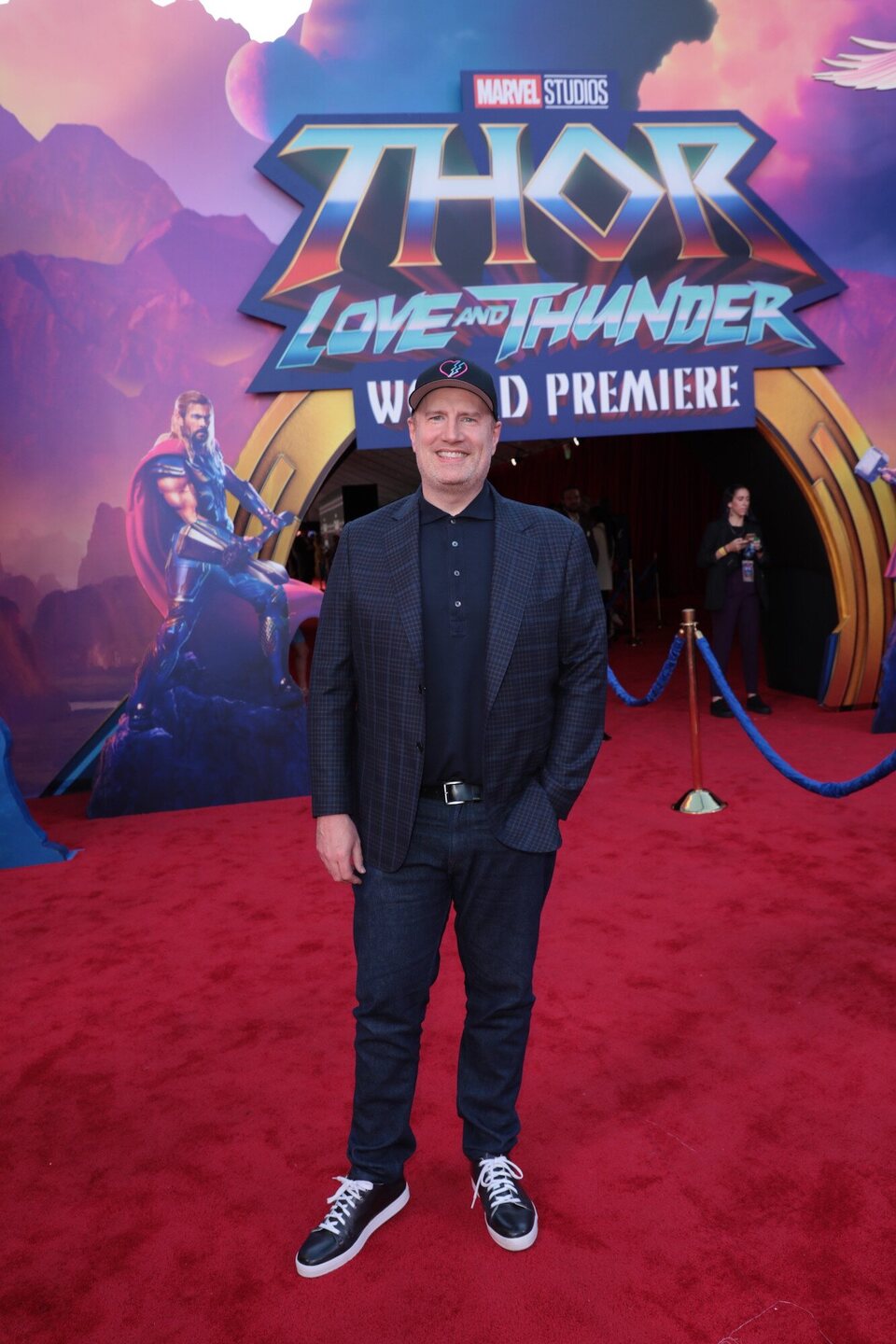 Kevin Feige en la premiere mundial de 'Thor: Love and Thunder'